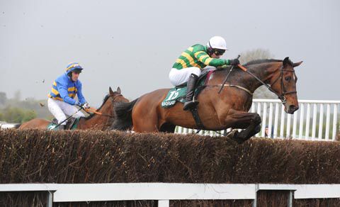 Mark Walsh and Wickham Street winning for trainer Tommy Stack