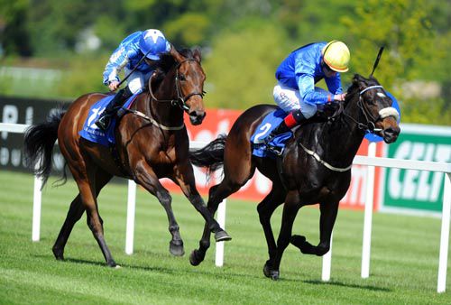 Wave Of Applause (nearside) landed a gamble in the Terry Corden silks in 2010