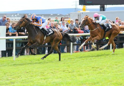 Dance On By and Sean Levey winning at Galway