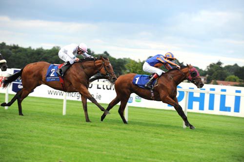 Joseph O'Brien and Beethoven win The Desmond Stakes from Dandy Boy
