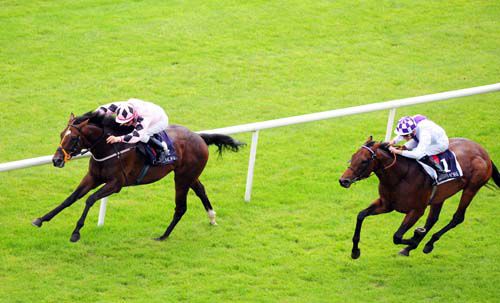Pathfork and Fran Berry winning from Glor Na Mara for trainer Jessica Harrington 