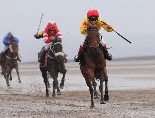 Pair Of Jacks (Jack Kennedy, yellow & red) seen here beating Arjan (Conor King, red & white) 