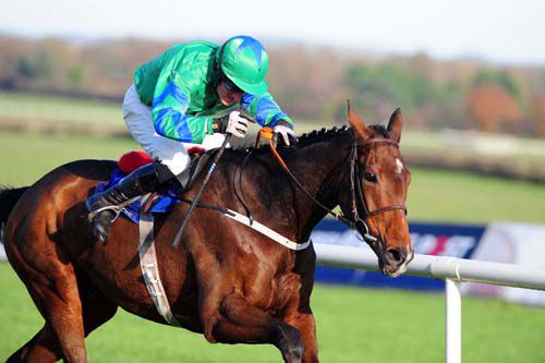 Paddy Flood drives Frisco Depot home at Naas