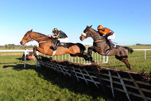 Rick (Paddy Flood) leads Oscar Time over the last