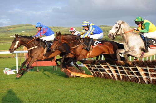 Representing, left, lands the gamble at Punchestown