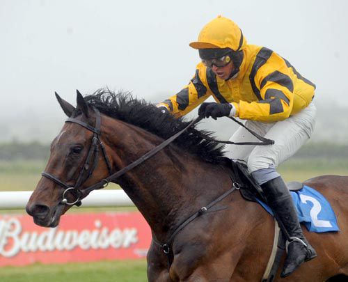 A close up shot of Alhellal & Ross O'Sullivan on their way to victory