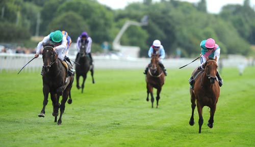 Twice Over (left) beats Midday at York