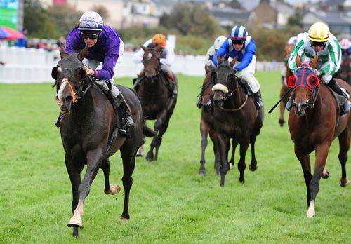 Park Ranger (Fran Berry) beats Star Links (green/white stripes) in the Guinness Handicap