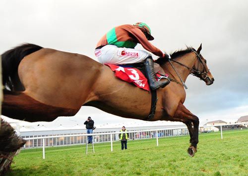 Joxer and Bryan Cooper jump the final flight