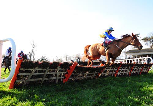 Concrete And Clay clears the last for Matty Bowes