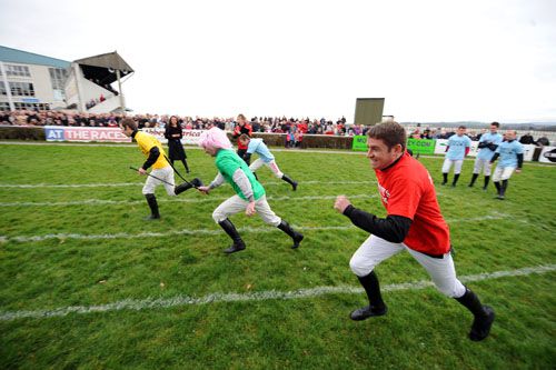 Action from last year's renewal of the jockey olympics