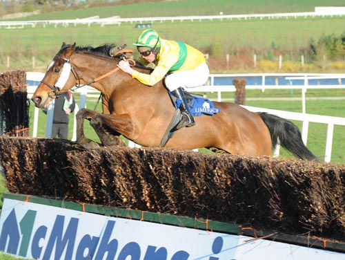 Doctor Woodfield under Barry Cash clears the last on his way to victory