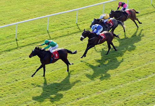 Sharestan stretches clear under Johnny Murtagh from Ansaab back in second