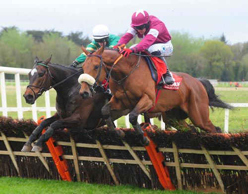 Discoteca (noseband) under Davy Condon out stays Bulgaden up the straight in Cork