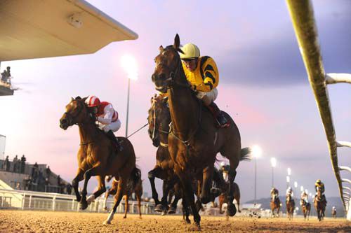 A lovely early summer scene from Dundalk as Alhellal and Kevin Manning hold off Akinspirit and Billy Lee