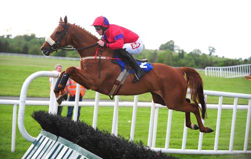 Lean Times clears this hurdle with ease under Davy Russell