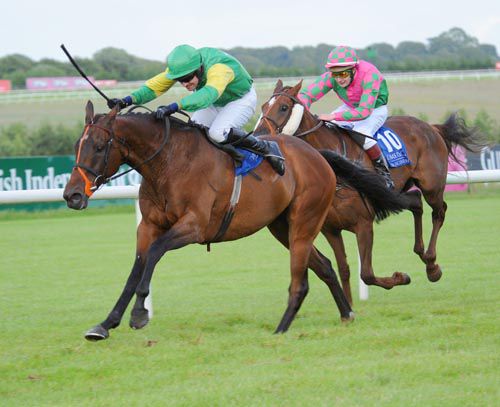 Caim Hill is driven out by Richie Kiely from First Impressions in second