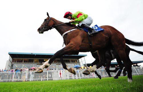 Our Conor passes the post in front at Naas under Mark Enright
