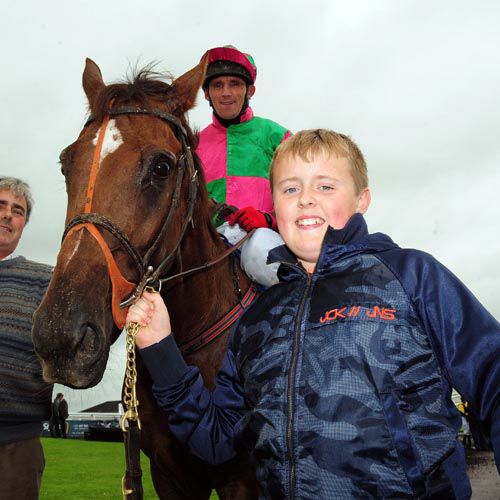 Larry Mulvany, son of trainer Michael, leads in First Impressions