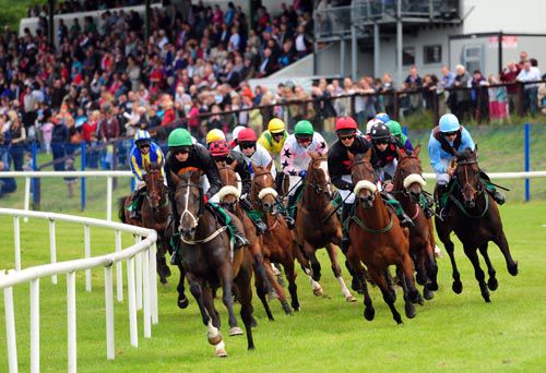 Our Nana Rose leads the field away from the stands before going on to win