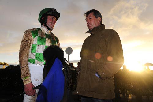 Pat Fahy and son Conor discuss Celtic Abbey's win at Ballinrobe 