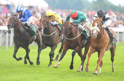 Blaine, right, swoops to conquer at York