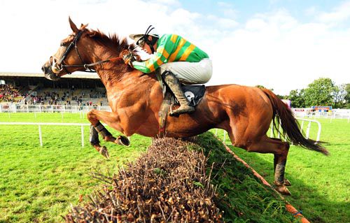 Torphichen clears the last under Mark Walsh