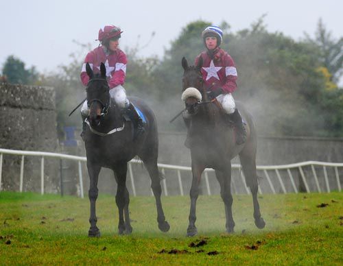 Winner Bonisland & Jamie Codd (right) with the runner-up Thunder And Rose & Johnny King