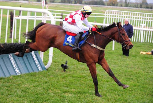 American Flyer clears the last on his way to victory under Kevin Sexton