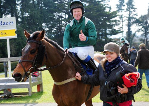 Fiery Oscar & Colman Sweeney are led back into the parade ring after their win