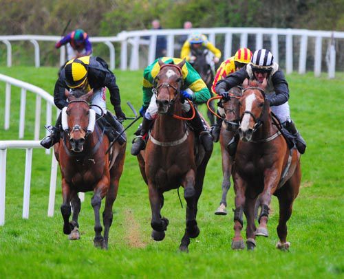 Prince Of Forwards, right, comes to land the spoils