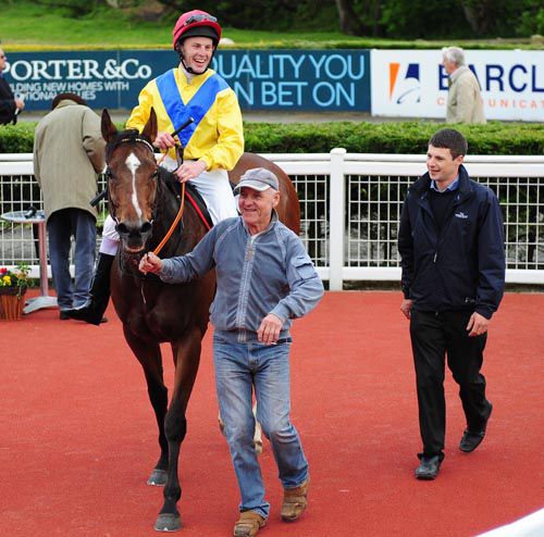 Enigma Code with trainer Damian English (right)