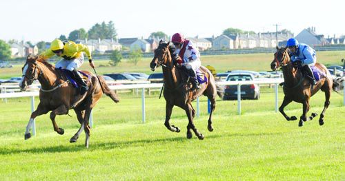 Mountain Lough beating Hurricane Jojo, with Kauto Mill Rose back in third