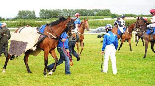 Khothry with jockey Leigh Roche at the start