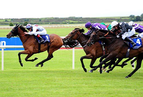 Ambivalent and Johnny Murtagh sees them all off in the Group 1 Pretty Polly at the Curragh