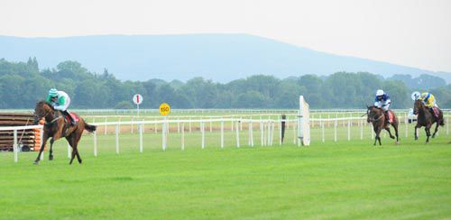 Bach To Whitingbay is clear with just under a furlong left to race