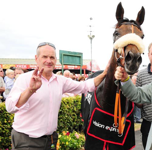 Busted Tycoon with trainer Tony Martin