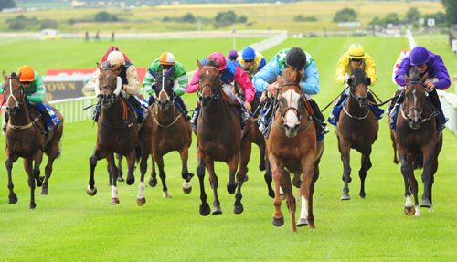 The white-faced Sassaway comes home in front under Fergal Lynch