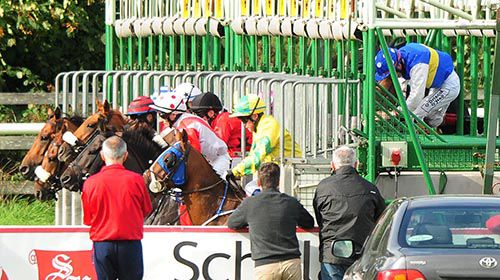 Pat Smullen is left in the stalls as runners break for the third at Bellewstown