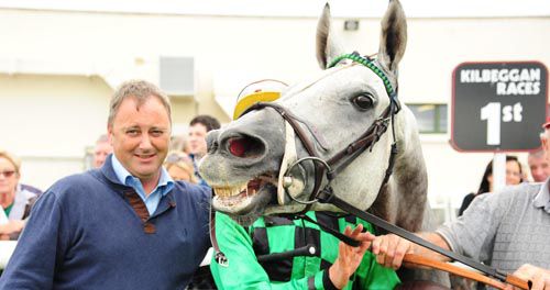 Croghill Tuppence smiles for the camera at Kilbeggan