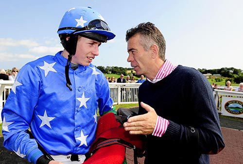 Liam McKenna and James Lambe after they scored with Daytime Dreamer