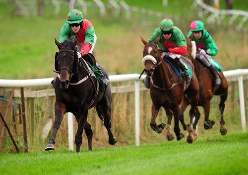 Imperial Joey and Andrew Ring pictured on their way to victory with Cyras Love back in second