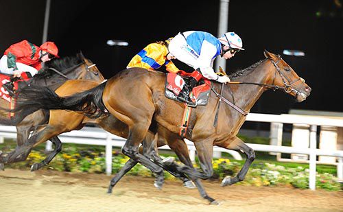 Shalaman (Leigh Roche) beating the partly-hidden Fairylike