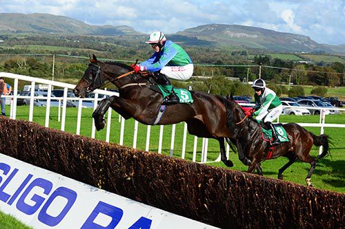 Katys Girl and Keith Donoghue get a flyer on way to victory