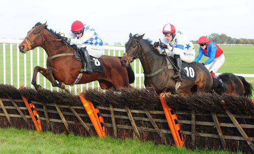 Famous Ballerina jumps the last in front of Island Villa who eventually finished third