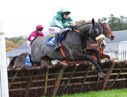 The Job Is Right and Barry Geraghty jump an early hurdle
