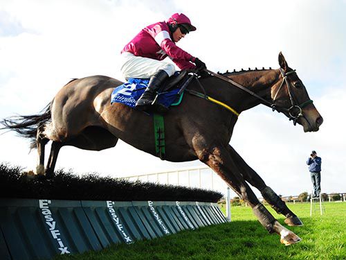 Ally Cascade and Paul Carberry clear the final hurdle