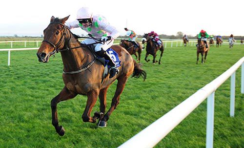 Royal Caviar and Patrick Mullins stride clear in the bumper
