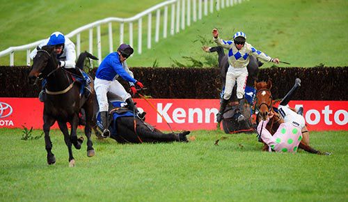 Golanbrook comes away from the second last with plenty of drama behind