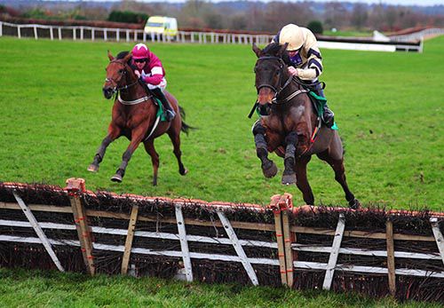 Briar Hill and Ruby Walsh clear the last to win from Azorian